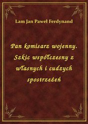 : Pan komisarz wojenny. Szkic współczesny z własnych i cudzych spostrzeżeń - ebook