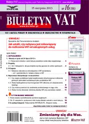 : Biuletyn VAT - e-wydanie – 16/2013