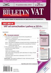 : Biuletyn VAT - e-wydanie – 20/2013