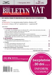 : Biuletyn VAT - e-wydanie – 21/2013