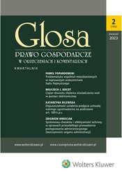 : Glosa - Prawo Gospodarcze w Orzeczeniach i Komentarzach - e-wydanie – 2/2023