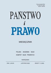 : Państwo i Prawo - e-wydanie – 11/2023