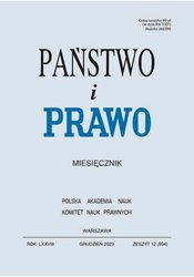 : Państwo i Prawo - e-wydanie – 12/2023