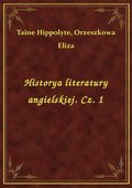 Historya literatury angielskiej. Cz. 1 - ebook
