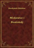 Mickiewicz i Brodziński - ebook