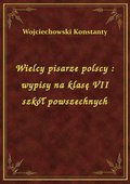 Wielcy pisarze polscy : wypisy na klasę VII szkół powszechnych - ebook