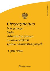 : Orzecznictwo Naczelnego Sądu Administracyjnego i WSA - e-wydanie – 1/2024